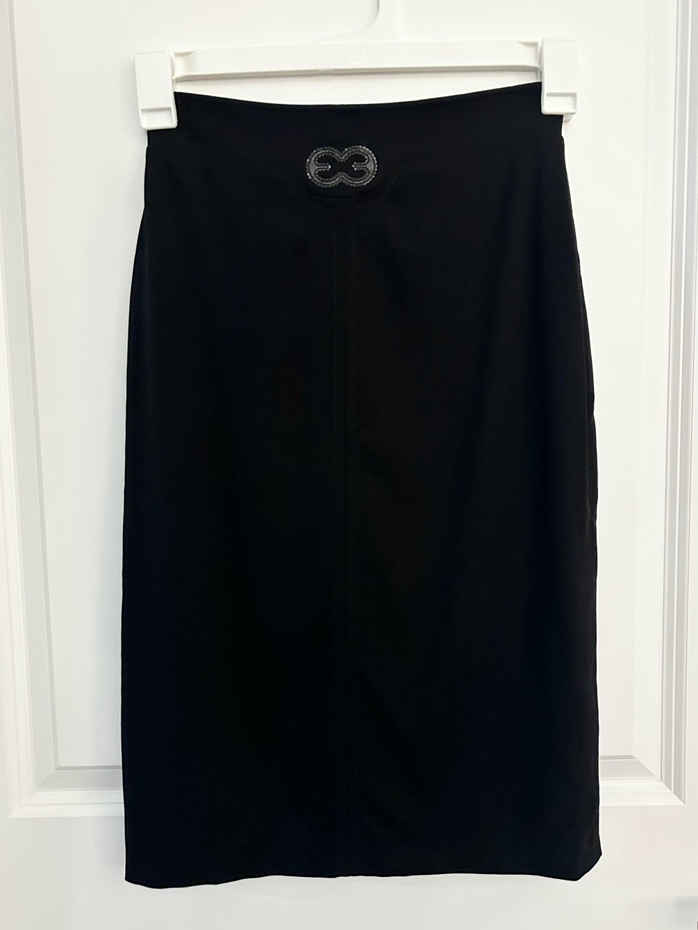 Escada Vintage Virgin Wool Pencil Skirt XS